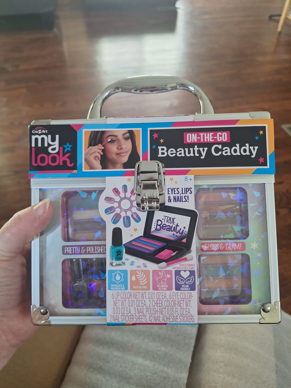 My Look On-The-Go Beauty Caddy - Holographic Silver Case